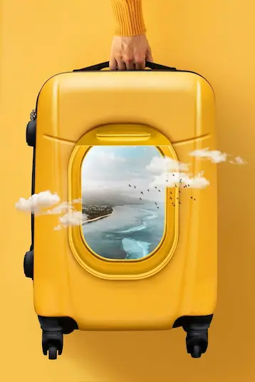 Travel bag representing exploration